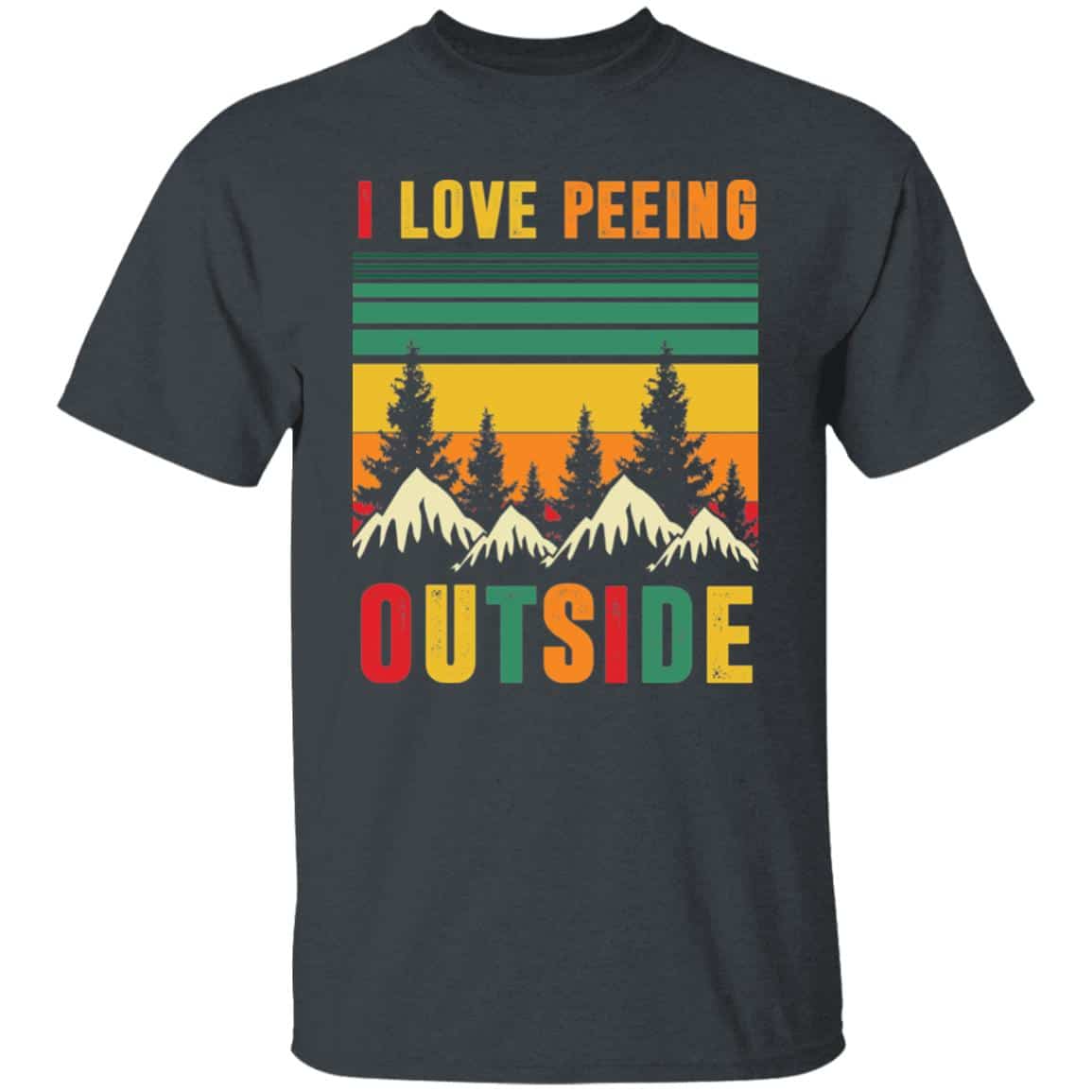 5Th. Peeing Outside (5), Dark Heather, 5Th. Peeing Outside (5), Dark Heather,