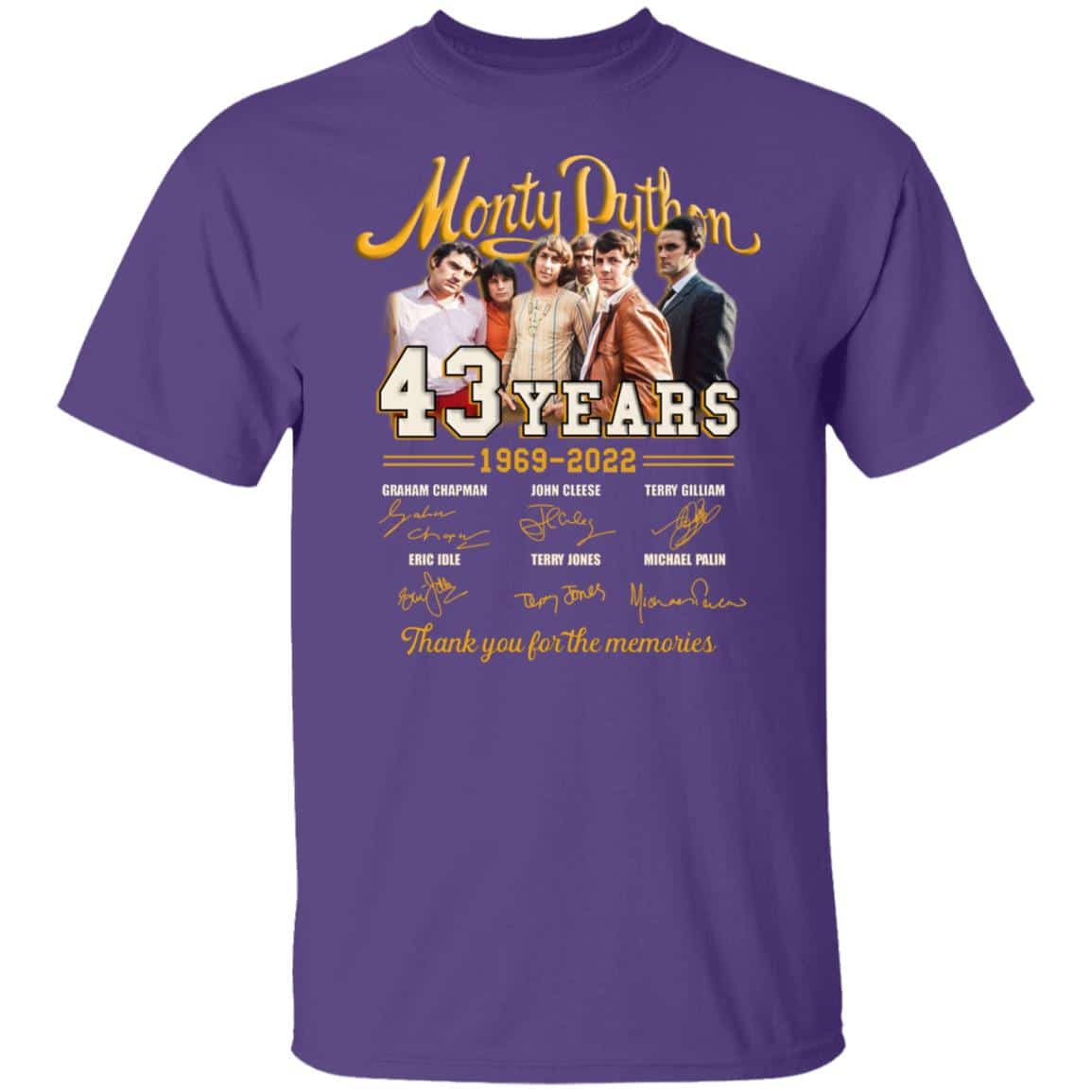 2. Monty Python 43 years (7), Purple, Unisex T-Shirt 2. Monty Python 43 years (7), Purple, Unisex T-Shirt