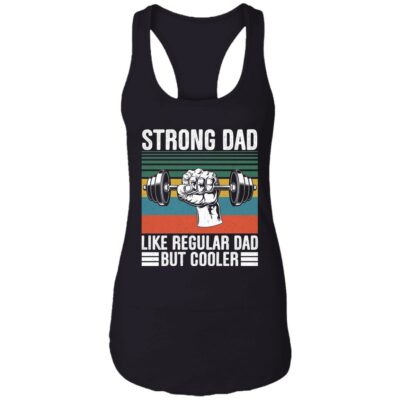 2Th. Strong Dad Gymer 1, Black, Ladies Racerback Tank
