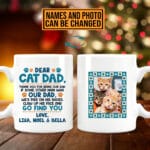 Personalized Cat Breeds Dear Cat Dad Thank You For Being Our Dad Print On 2 Sides Ceramic Coffee Mug