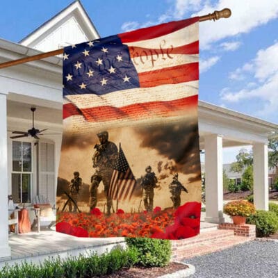 Memorial Day Decoration Memorial American Veteran Flag Outdoor Decorative Garden Flag - House Flag - Wall Flag