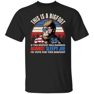 1VT. Biden This Is A Bigfoot, Black, Unisex T-Shirt