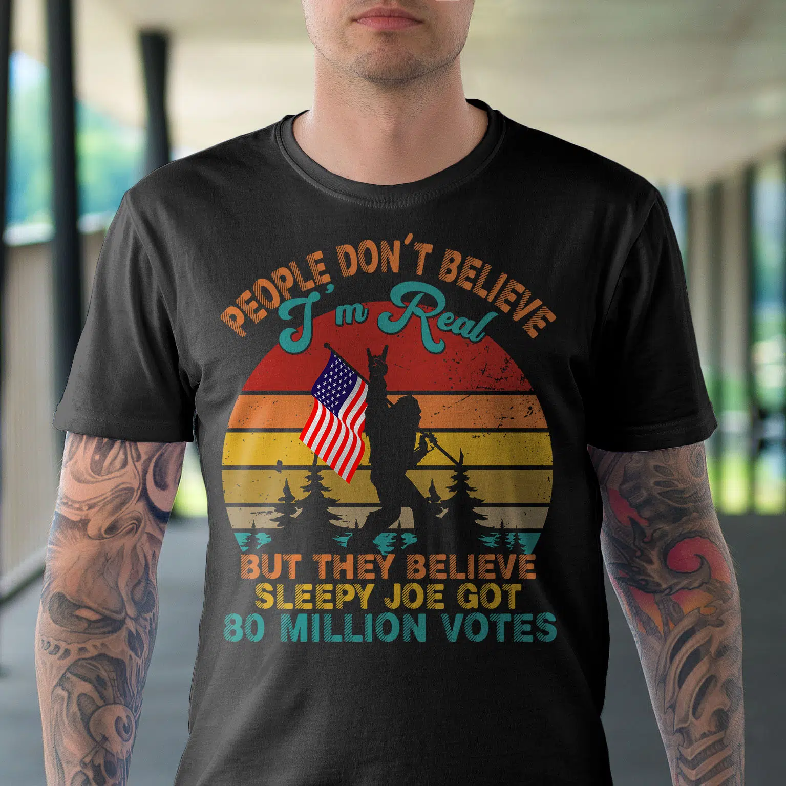 3VT. Bigfoot People Don't Believe Vintage shirt mk1