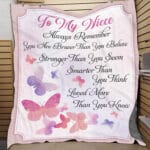 6. TO My Niece blanket Blanket Mockup 9