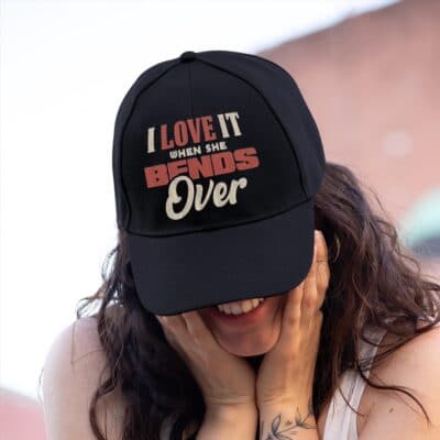 Alternative view of I Love It When She Bends Over Twill Cap - Snapback Hat Fishing Dad Hats Gift for Fathers Day