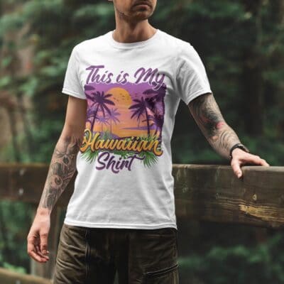 Alternative view of This Is My Hawaiian Shirt Funny Hawaii T-Shirt - Hawaii Is Calling Shirt - Hoodie - Sweatshirt