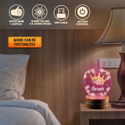 Alternative view of Personalized Name Baby Night Light - Baby Light for Girls Boys with Name - Custom Gift for Baby - Led Light for Baby