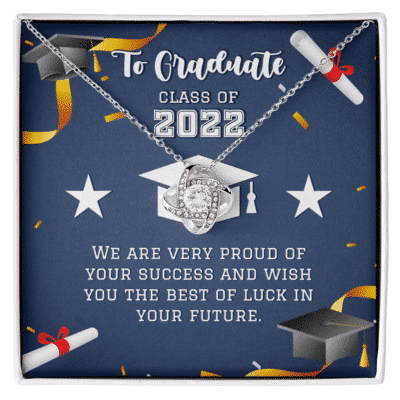 To Graduate Class Of 2022 We Are Very Proud Of Your Success Necklace College High School Graduation Gifts for Her