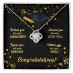Behind You All Your Memories Before You All Your Dreams Graduation Necklaces for Her 2024 2025
