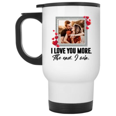 14 oz. White Travel Mug