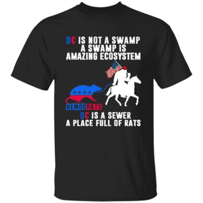 1VT. DC Is Not A Swamp, Black, Unisex T-Shirt