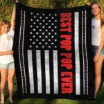 4. Best Pop Pop Ever Blanket Blanket Mockup 5
