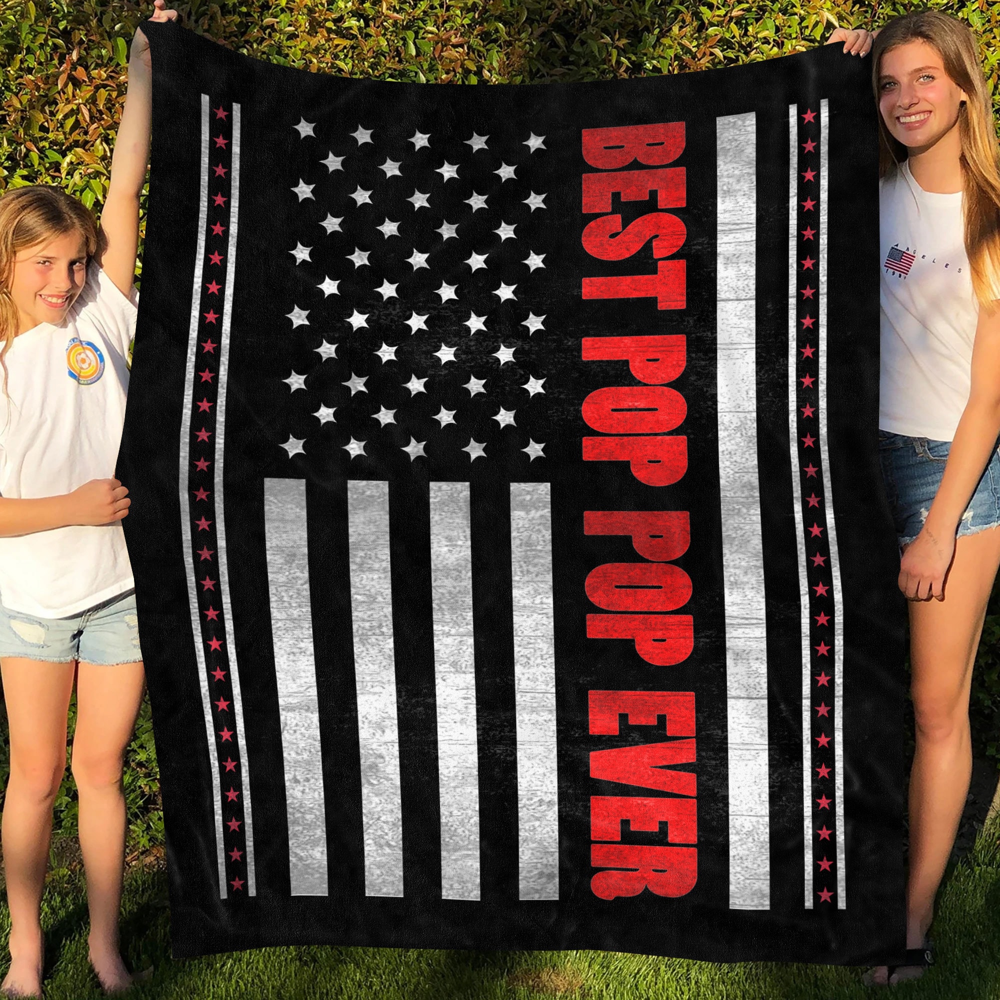 4. Best Pop Pop Ever Blanket Blanket Mockup 5
