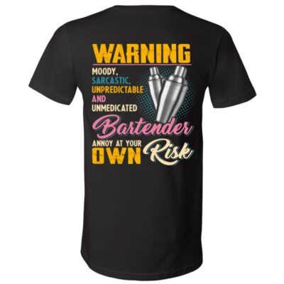 3005 Unisex Jersey SS V-Neck T-Shirt, Black, V-Neck T-Shirt