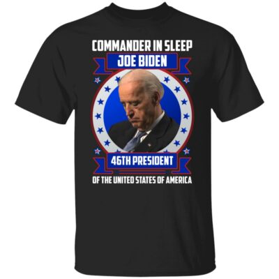 4VT. Commander In Sleep shirt 3, Black, Unisex T-Shirt