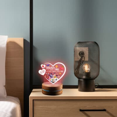 Alternative view of Teacher It Takes A Big heart Night Light - Teacher Appreciation Gifts Heart Led Light - Teacher Gifts from Student Table Decoration for Teachers
