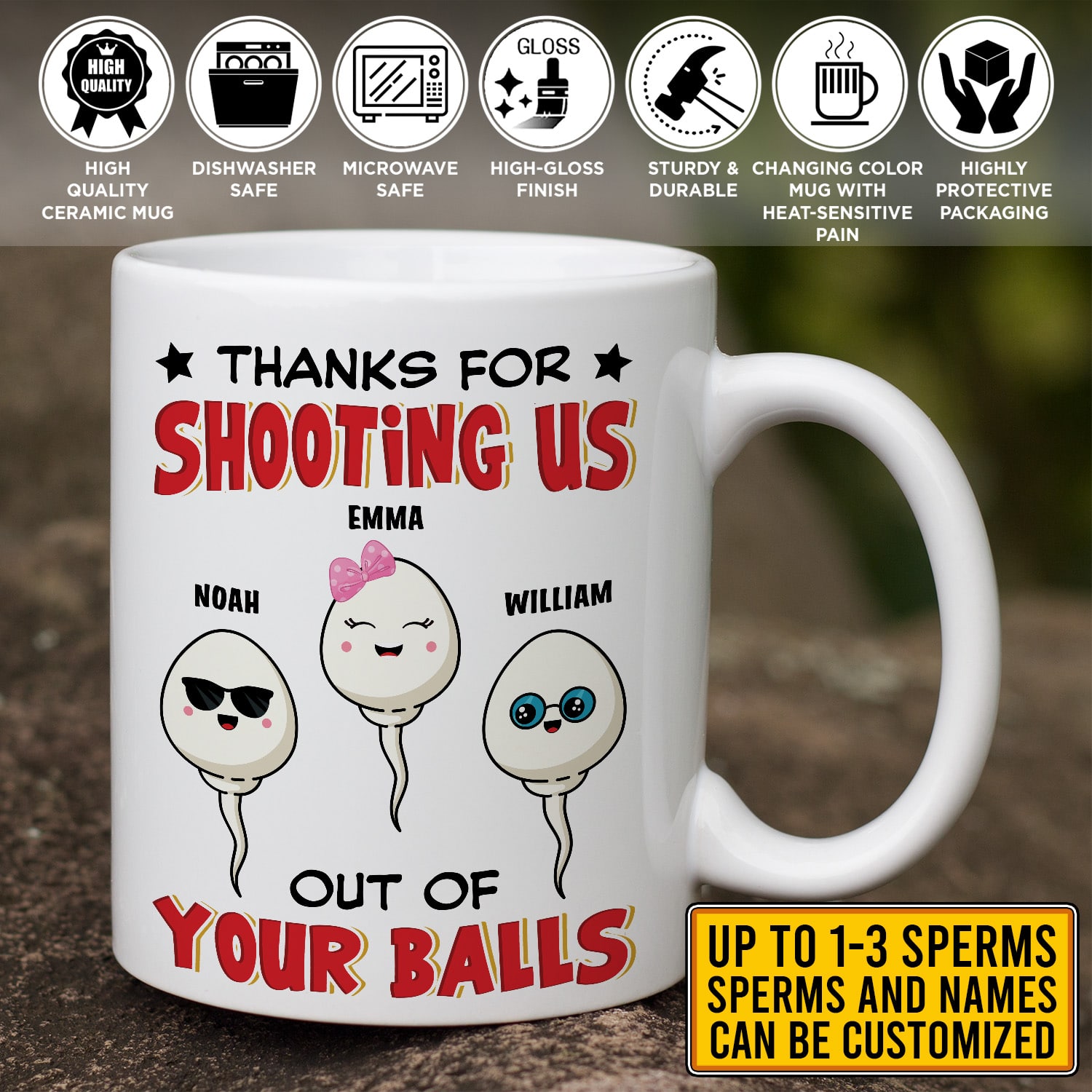 3VT. Thanks For Shooting Me mug mk3