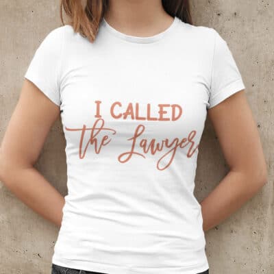 Alternative view of I Called the Lawyer Friend Divorcement Celebration Bestie T-shirt