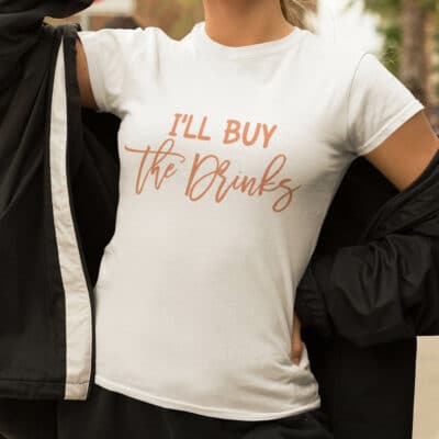 Alternative view of I'll Buy the Drinks Friend Divorcement Celebration Bestie T-shirt
