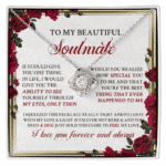 To My Soulmate You Are the Best Thing that Ever Happened to Me I Love You Forever and Always Necklace - Sterling Pendant Necklace for Her