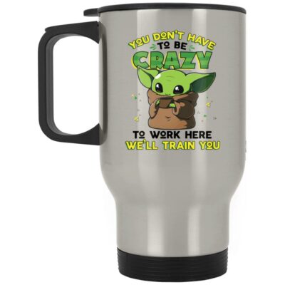 14 oz. Silver Travel Mug