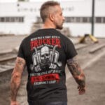 5VT. Trucker Never Pick A Fight back shirt mk1