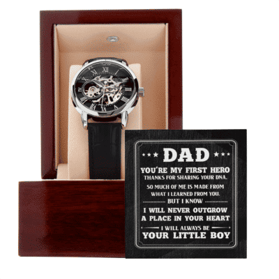 Dad First Hero Gifts from Son - Dad Watch, Dad Birthday Gift, Dad Gift, Gift for Dad, Dad Son Gift, Gifts for Men, Man Watch