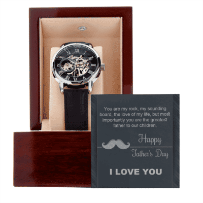 You Are My Rock My Sounding Board The Love Of My Life Openwork Watch - Father's Day Watch Gifts From Wife