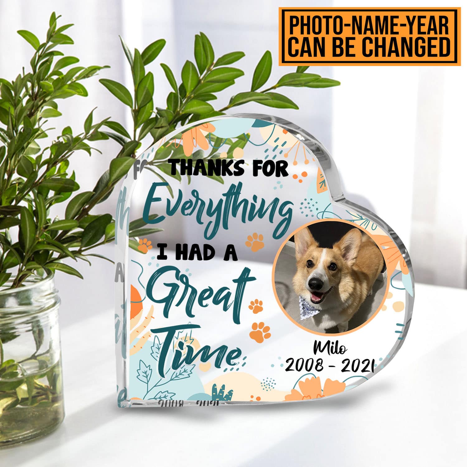 1VT. Thanks For Everything Plaque mk2