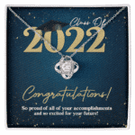 To My Daughter Necklace Class Of 2022 Pendant Jewelry Gift, Graduation Gift For Daughter Gift From Mom