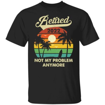 3. Retired 2022 3, Black, Unisex T-Shirt