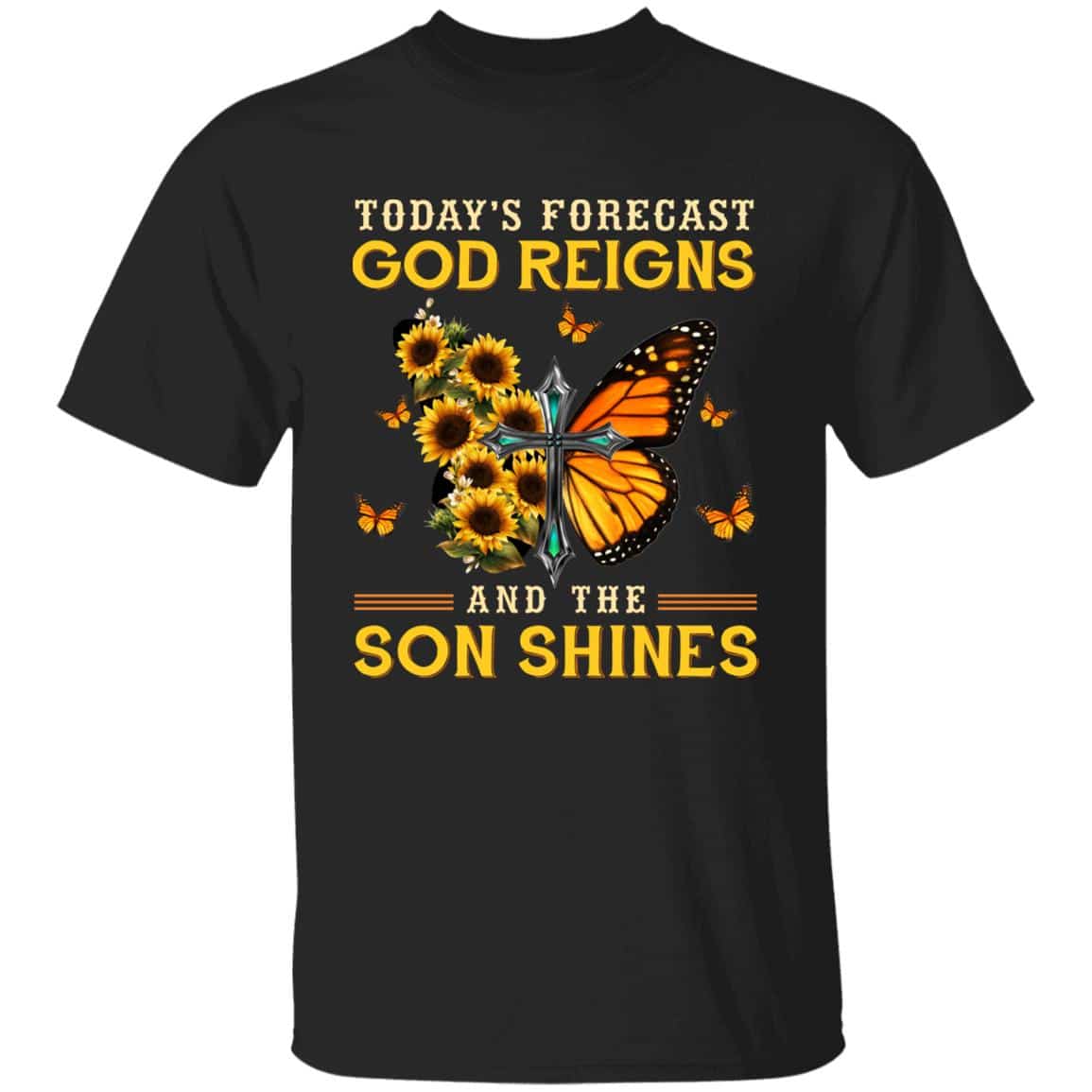 2Th. God Reigns 4, Black, Unisex T-Shirt