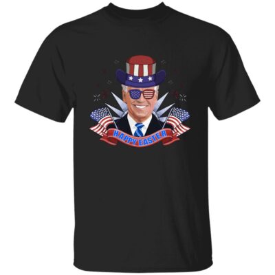 3Th. Happy Easter Biden 4th of july 4, Black, Unisex T-Shirt