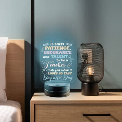 Alternative view of Teacher Gifts Night Light - Thank You Gifts for Teachers, Birthday Teachers Day Appreciation Gifts - Endurance and Talent LED Light