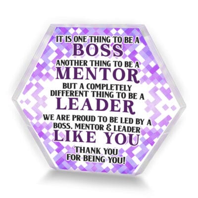 Hexagon Acrylic Plaque