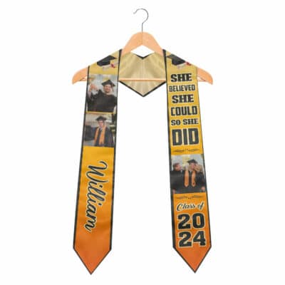 She Believed She Could Custom Graduation Stole Pictures - Graduation Sash For Her 2022
