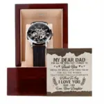 My Dear Dad for All the Times that I Forgot to Thank You Men’s Openwork Watch Fathers Day Gifts From Kids