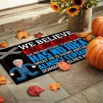 2O. We Believe Doormat mockup 9