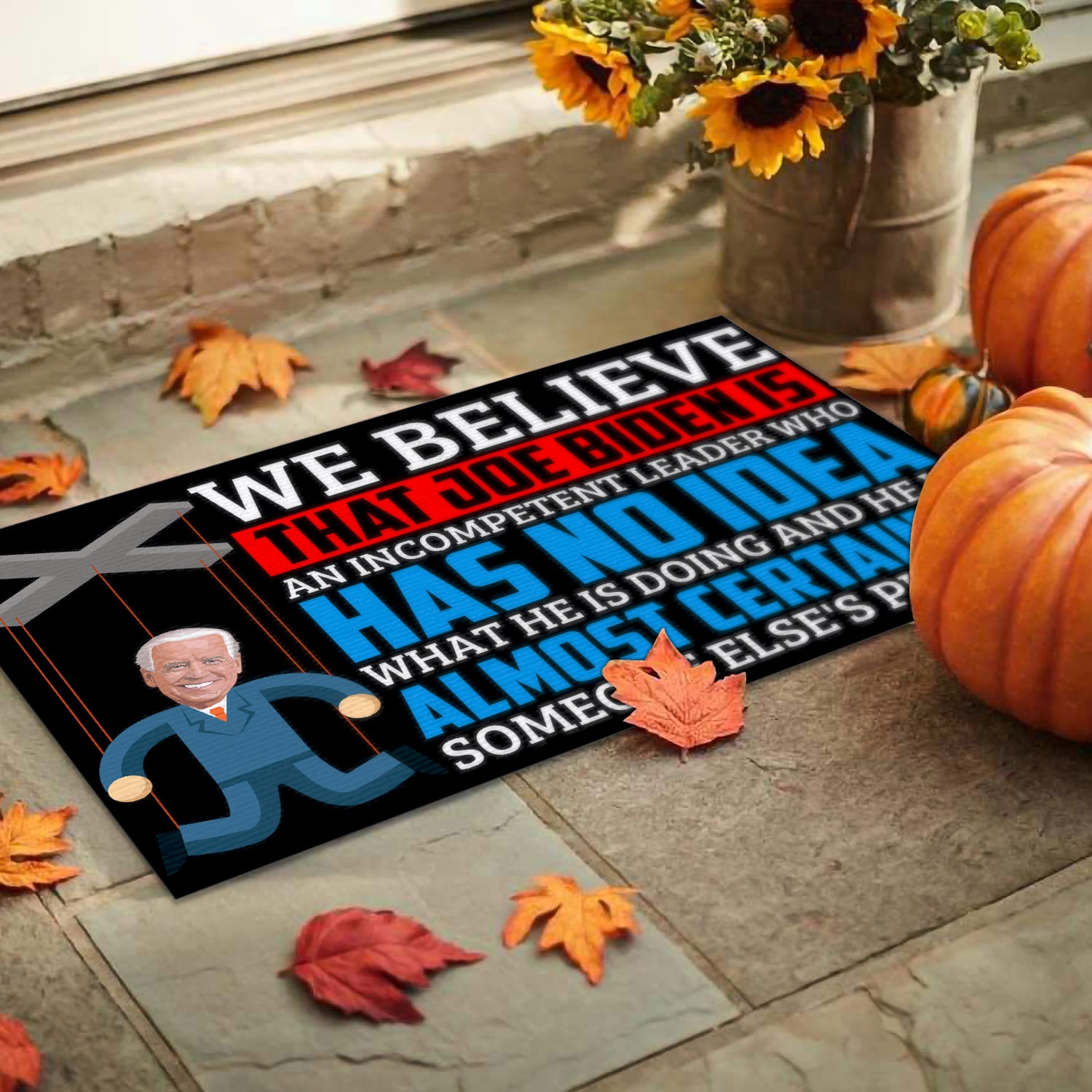 2O. We Believe Doormat mockup 9