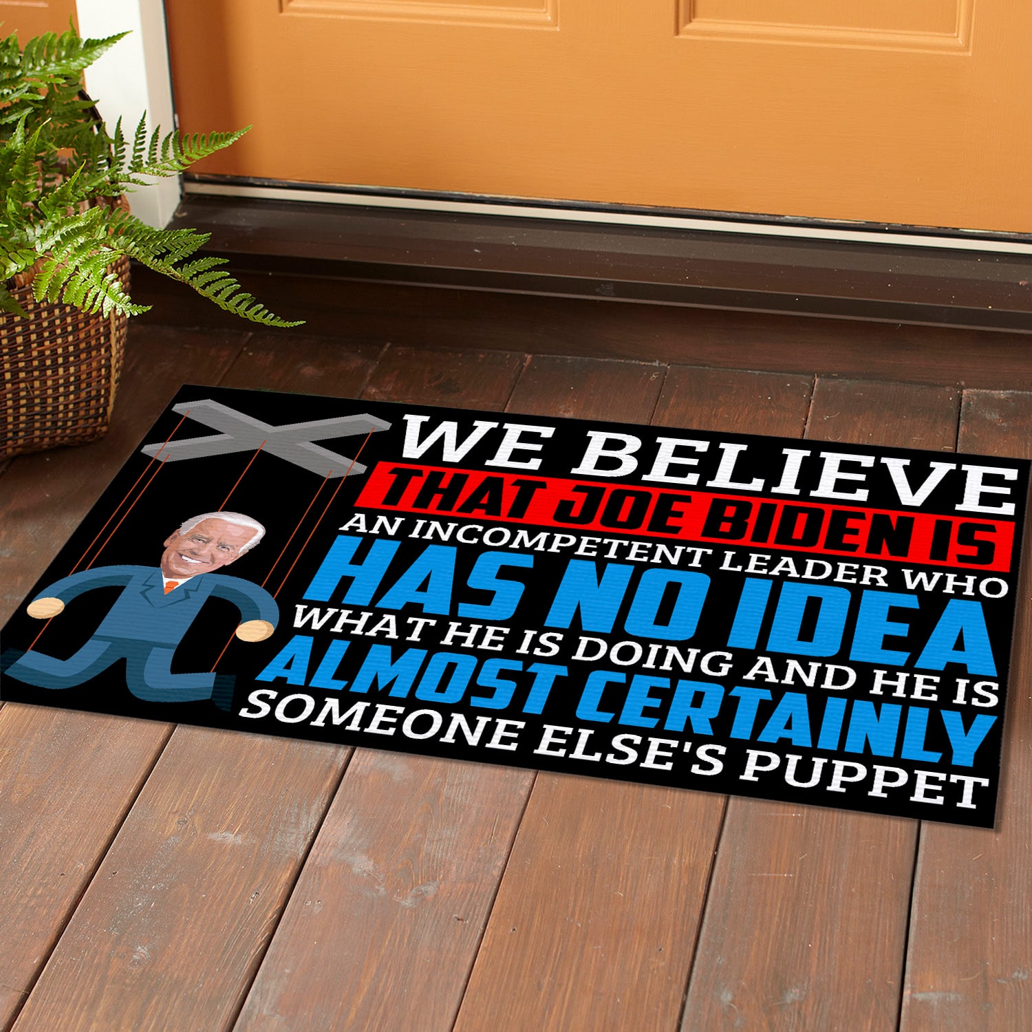 2O. We Believe Doormat Mockup 1