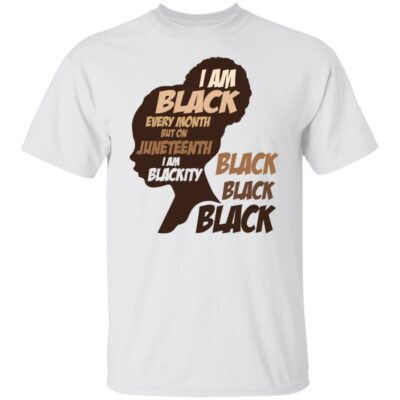 1Th. I Am Black Every Month 1, White, Unisex T-Shirt