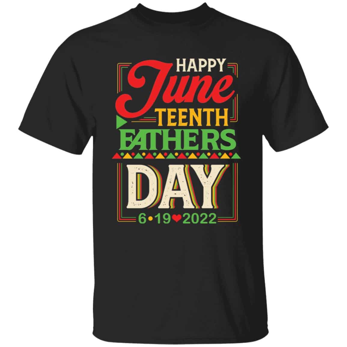 3Th. June Teenth Father's Day 3, Black, Unisex T-Shirt