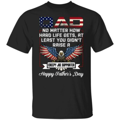 3VT. Dad No Matter Creepy Joe, Black, Unisex T-Shirt