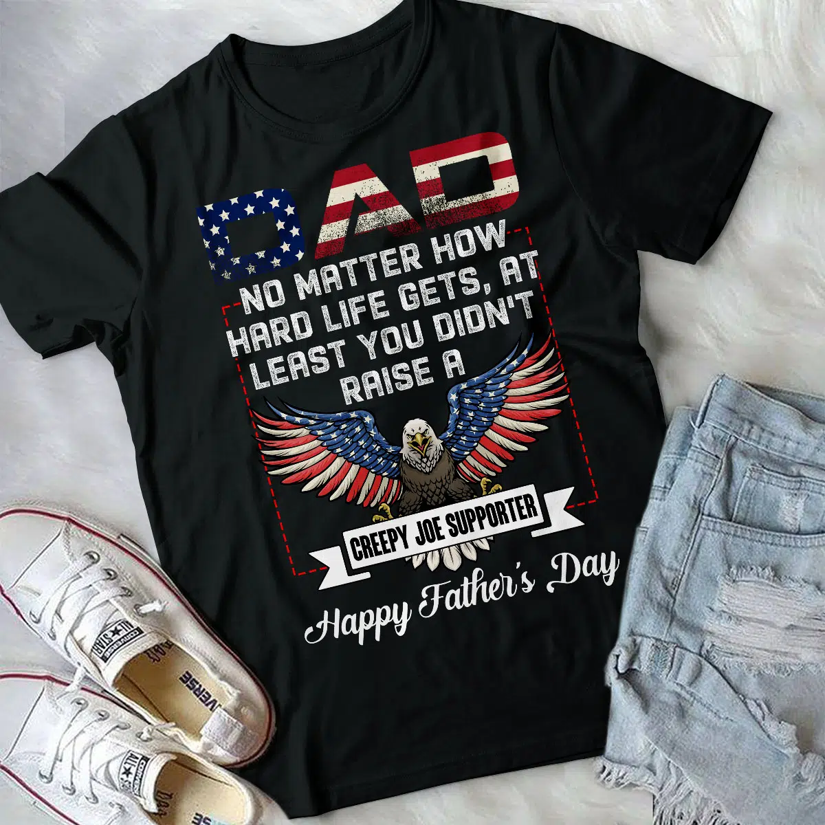 3VT. Dad No Matter Creepy Joe shirt mk2