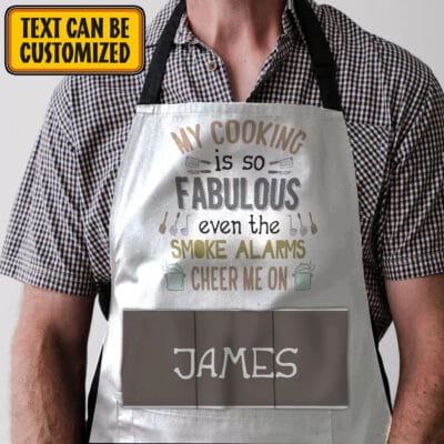 My Cooking Is So Fabulous Three Pocket Apron - Aprons For Men Women With 3 Pockets - Grill Cooking BBQ Kitchen Chef Apron - Birthday Gifts