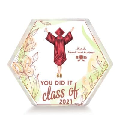 Hexagon Acrylic Plaque