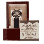 My Dear Dad for All the Times that I Forgot to Thank You Men’s Openwork Watch Fathers Day Gifts from Kids