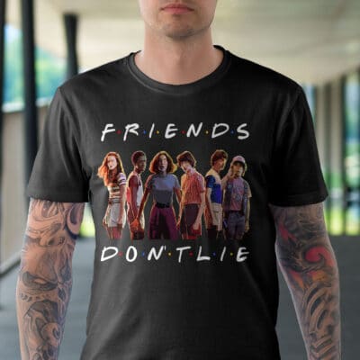 Alternative view of Friends Don't Lie Stranger Things T-Shirt - Tv Show Lover Shirt