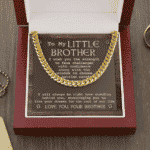 From Big Brother To My Little Brother I Wish You The Strength To Face Challenges Cuban Link Chain Necklace