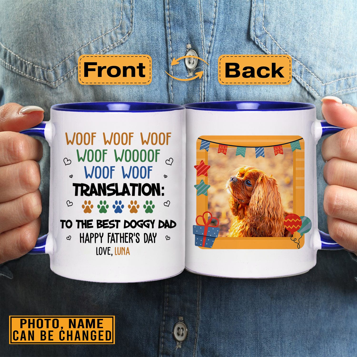 5VT. To The Best Doggy Dad mug mk2